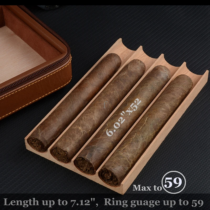 Кожаный чехол Портативный хьюмидор для сигар Cohiba увлажнитель путешествий из