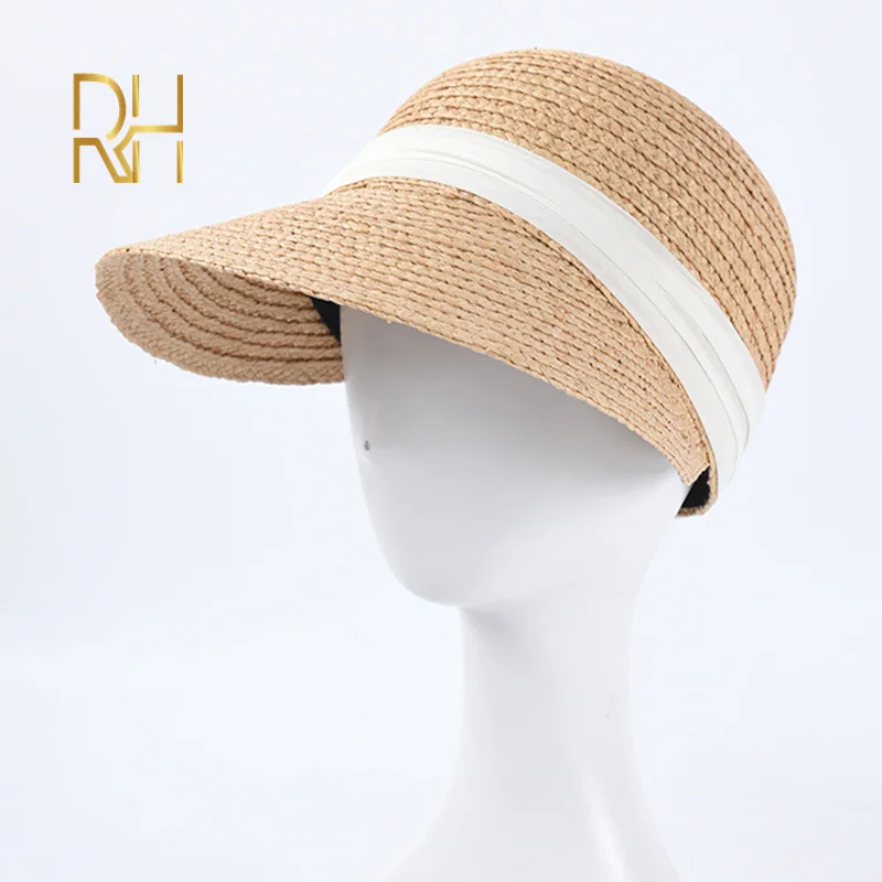 RH солнцезащитный козырек для женщин с широкими полями пляжные кепки шифоновой