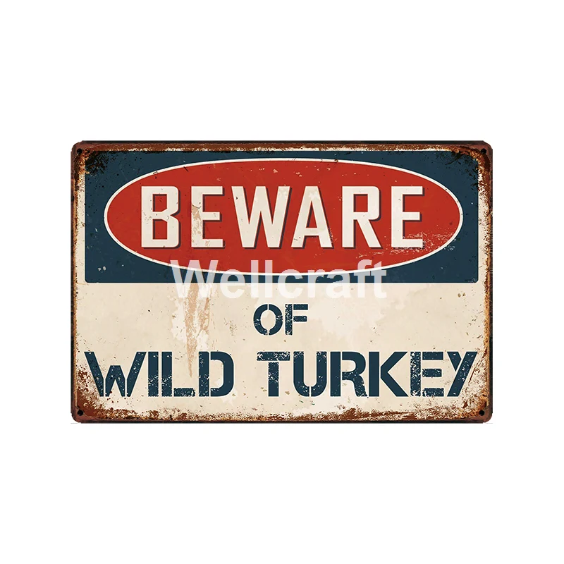 [WellCraft] знаки о дикой турецкой металлической табличке настенные оловянные