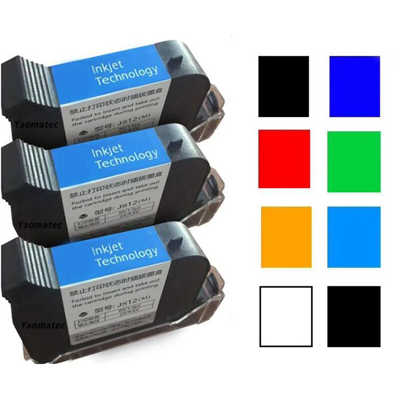 Cartucho de Tinta Rápido de 3 2580 para Impressoras a Jato de Tinta Handheld de 12.7mm Permanente Seco Pces Compatível – Js10 2588 Js12