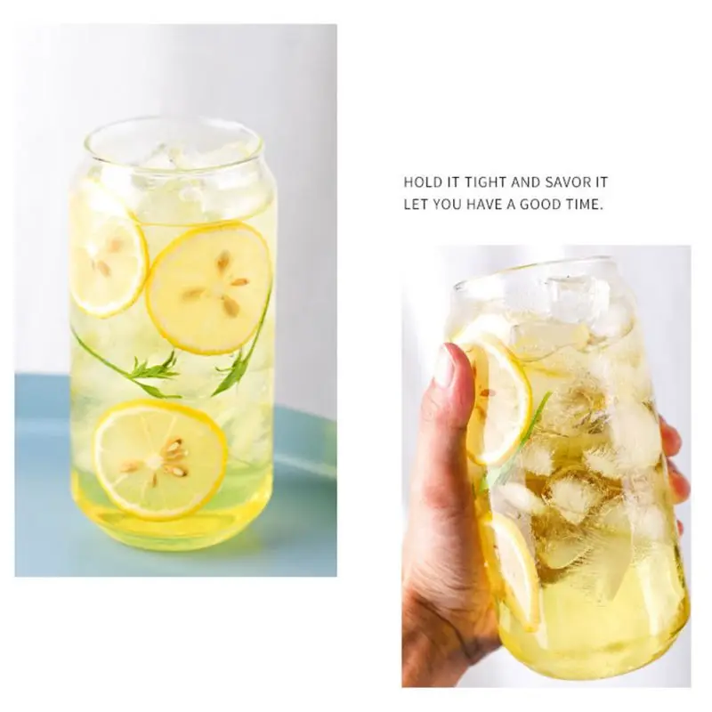 Стеклянная кружка в форме колы 1 шт. стеклянная чашка для холодного напитка