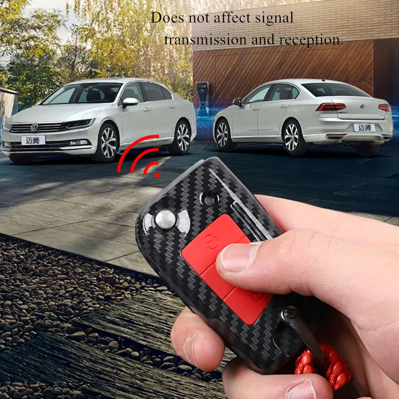 Чехол книжка из АБС пластика для автомобильного ключа углеродного волокна чехол