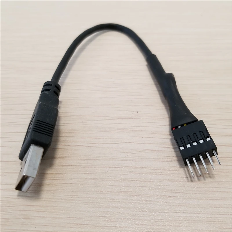Внутренняя Материнская плата USB для ПК 9 контактный штырьковый кабель внешнего A