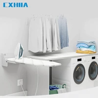 CXHIIA Home Furniture Wardrobe Kitchen Cabinet Shelf Closet Built-in Lateral Pull Out Drawer Mount Folding Ironing Board