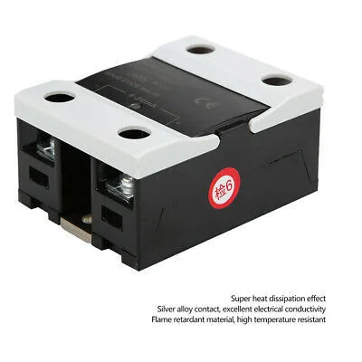 

LED Tube BERM BRM-40LA Solid State Relay 4~20mA-AC 0~250V 40A Flame-Retardant Relay Inrush Current 10ms 700%