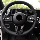 Для Mercedes Benz A B C E G CLA GLE GLC CLS GLS GLB GLA Class W177 W247 W205 W213 C118 W118 W167 отделка рамы рулевого колеса