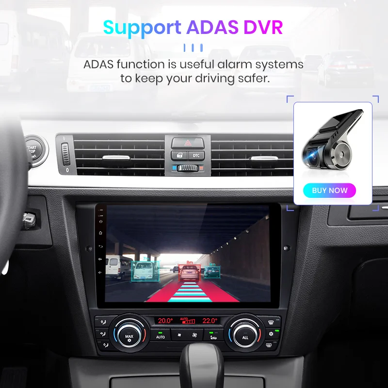 Автомагнитола Junsun V1 pro для BMW стерео система на Android 10 2 Гб ОЗУ 32 ПЗУ с GPS Навигатором