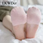 Носки-невидимки женские хлопковые, полуноски-невидимки на высоких каблуках, повседневные смешные носки, 5 пар, на лето