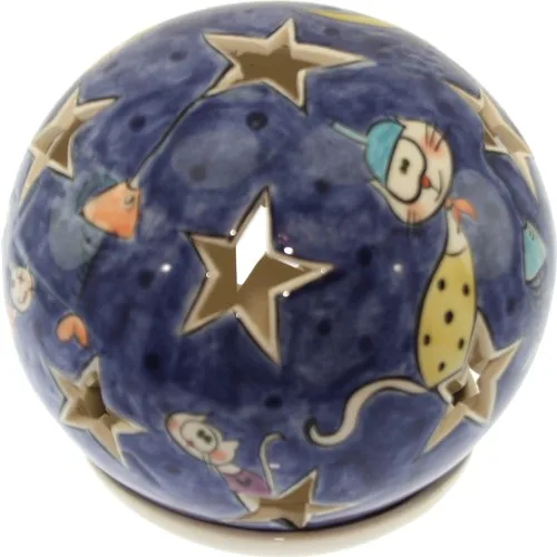 

Подлинная китайская Ночная синяя ностальгия удовольствие звезда режущий шар подсвечник