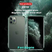 metal frame for apple xsmax generation arc double sided glass magneto king iphone xr magnetically absorbing mobile shell