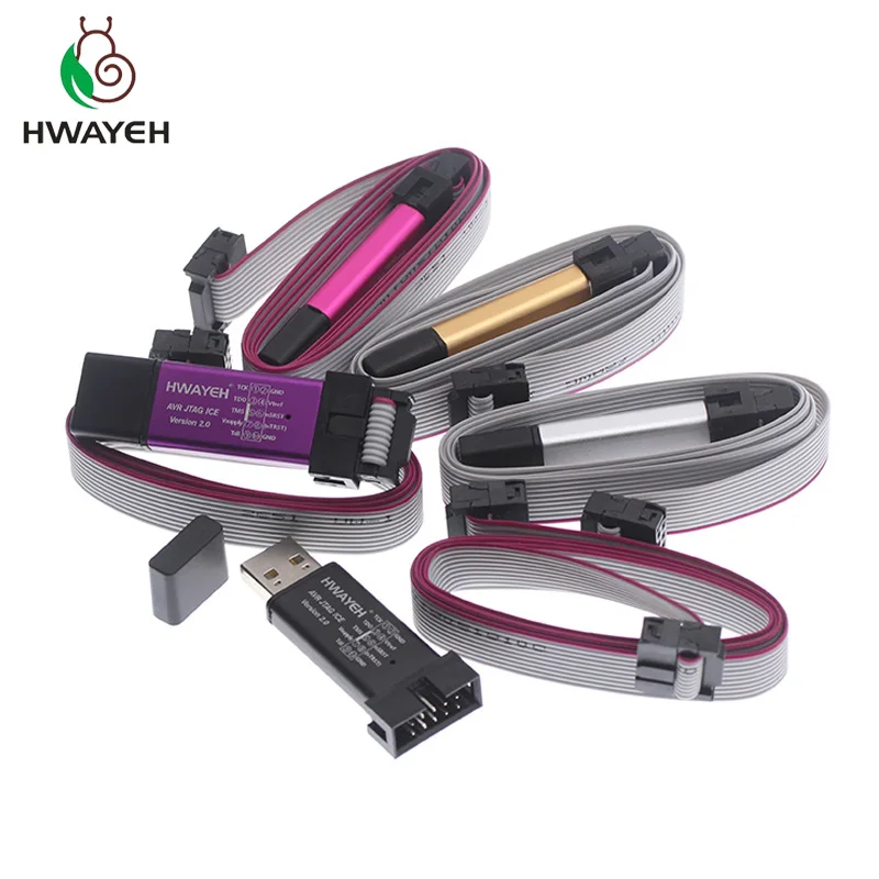 AVR JTAG ICE USB скачать программатор Эмулятор(алюминиевый корпус+ защита от перегрузки по току+ широкое напряжение+ буферный чип+ кабель) для arduino