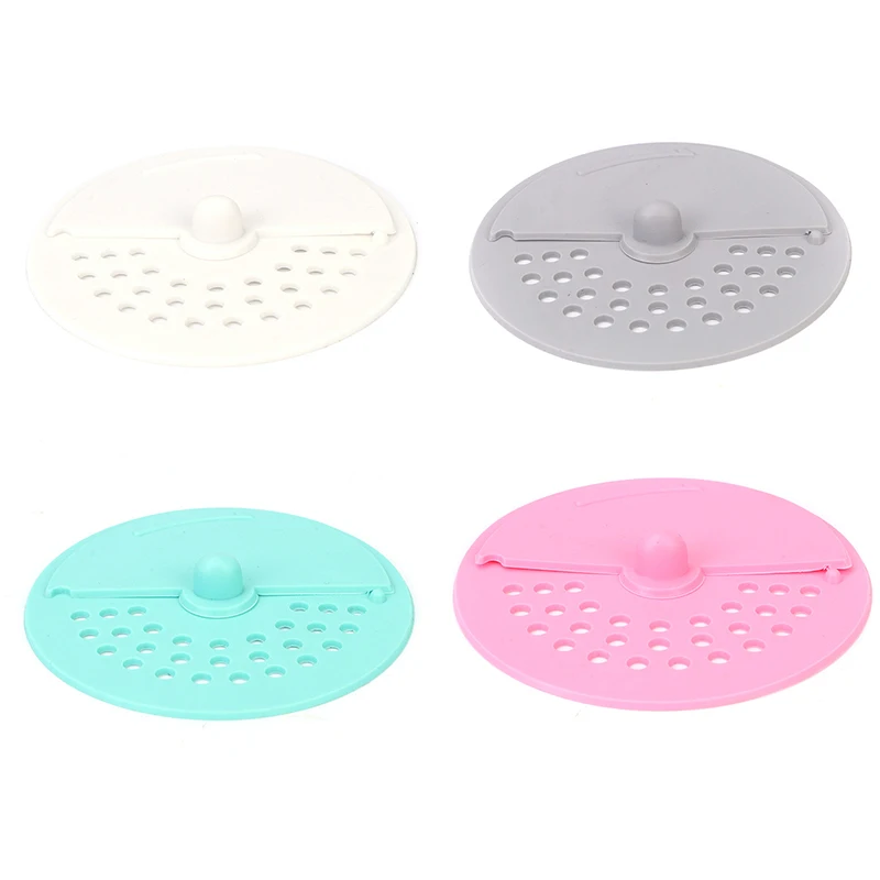 

11cm Deodorant And Anti-clogging Floor Drain Kitchen Plastic Soft Glue Sink Sewer Filter Rotate The Control Cover Floor Drains
