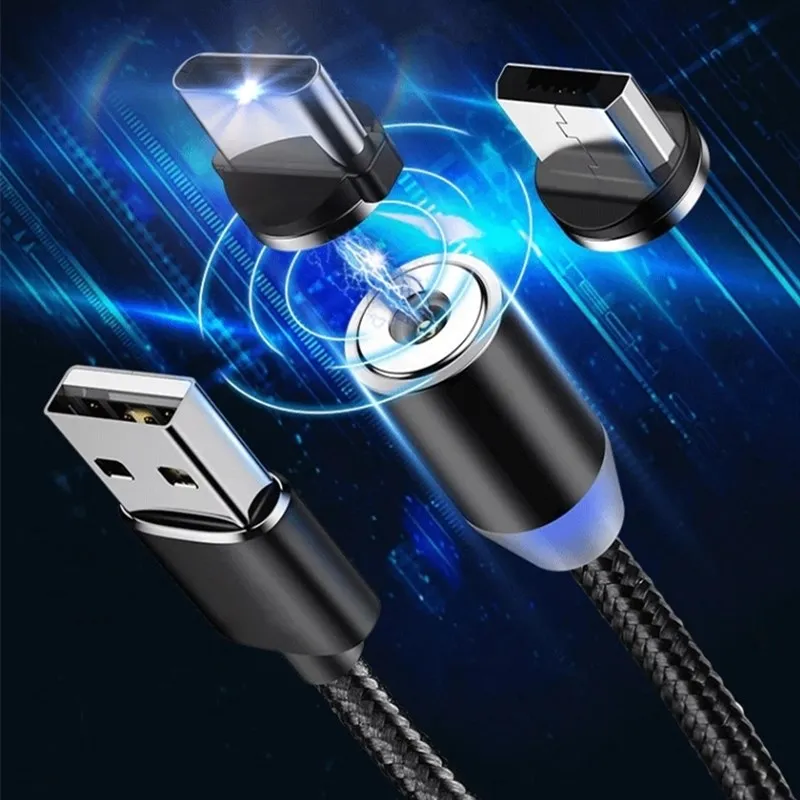 Магнитный USB кабель для быстрой зарядки usb type C зарядный шнур samsung Galaxy S6 S7 Edge S8 S9 S10
