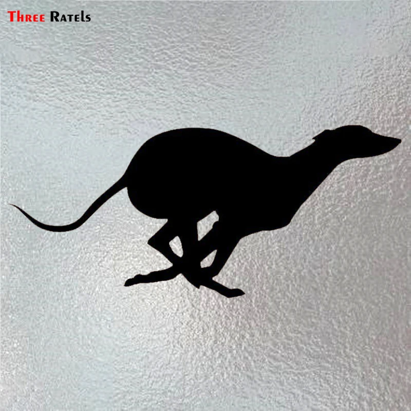 

Three Ratels LBH067 # 20.4x9cm Vinyl Animal Running Greyhound Styling Removable Funny Car Stickers And Decals