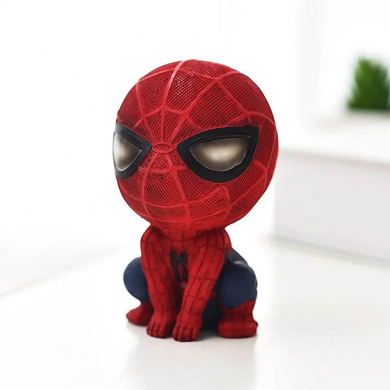 Disney Spiderman Piggy Bank Marvel Figure Avengers Resin Creative Model Gifts Decoration Toys For Children | Игрушки и хобби