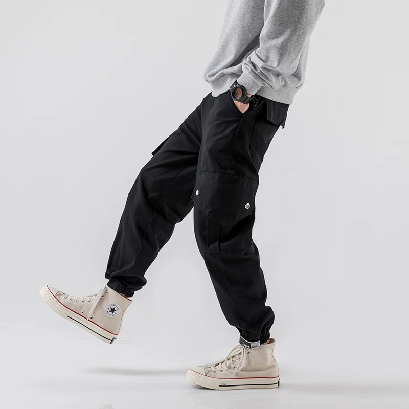 

New Men Harem 2020 Hip Hop Casual Man Tatical Tracksuit Fashion Streetwear Side Pockets Cargo Pants