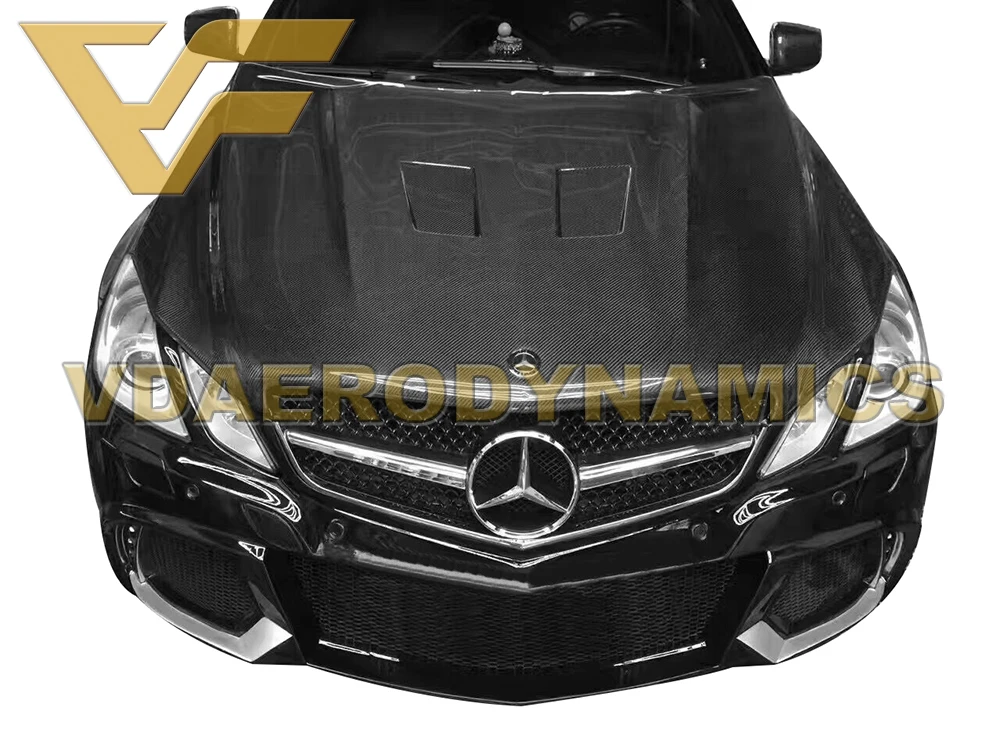 Подходит для 10 13 Benz W207 E Class E200 E220 E250 E300 E350 E400 E500 Coupe 2Dr VAD K капот из углеродного