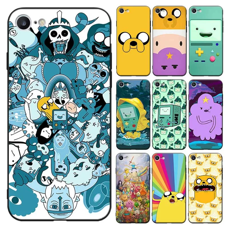 Для iPhone 11 11pro pro max X XS MAX XR 7 8 6 6S plus 5s SE Мягкий силиконовый чехол для телефона adventure time