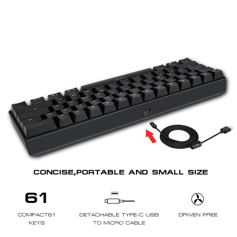 CK61 клавиатура для ПК Kailh BOX Axis игровая механическая на заказ с подсветкой 61