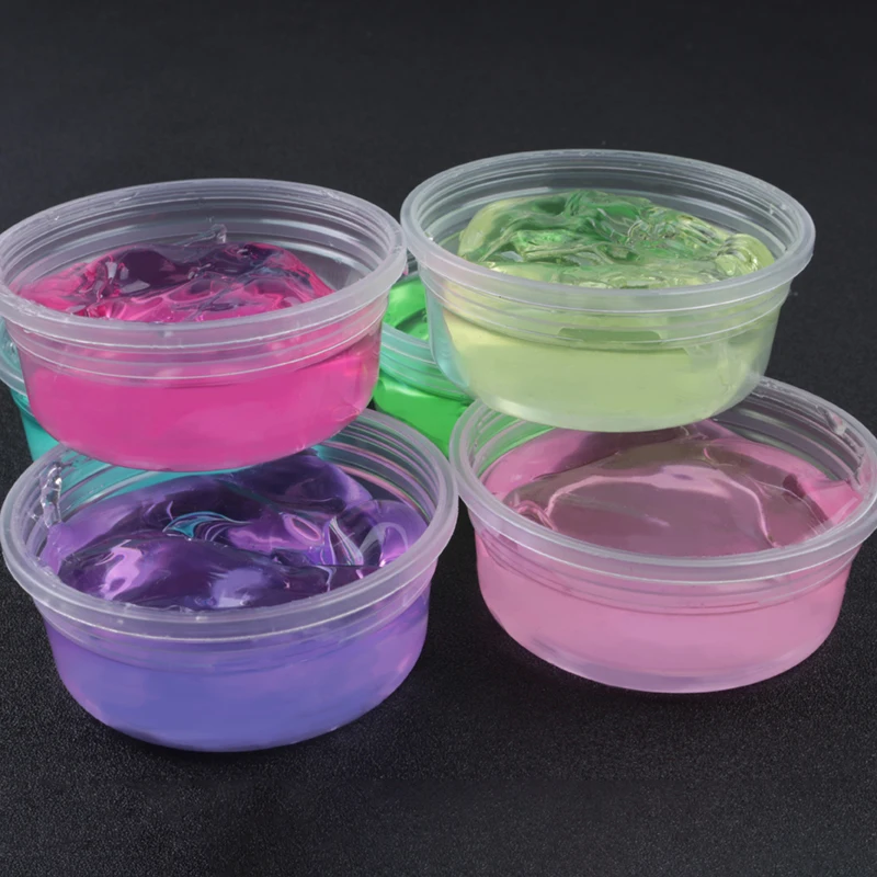 24 шт. прозрачный слизь игрушки клей для страз пушистого шпатлевка облако