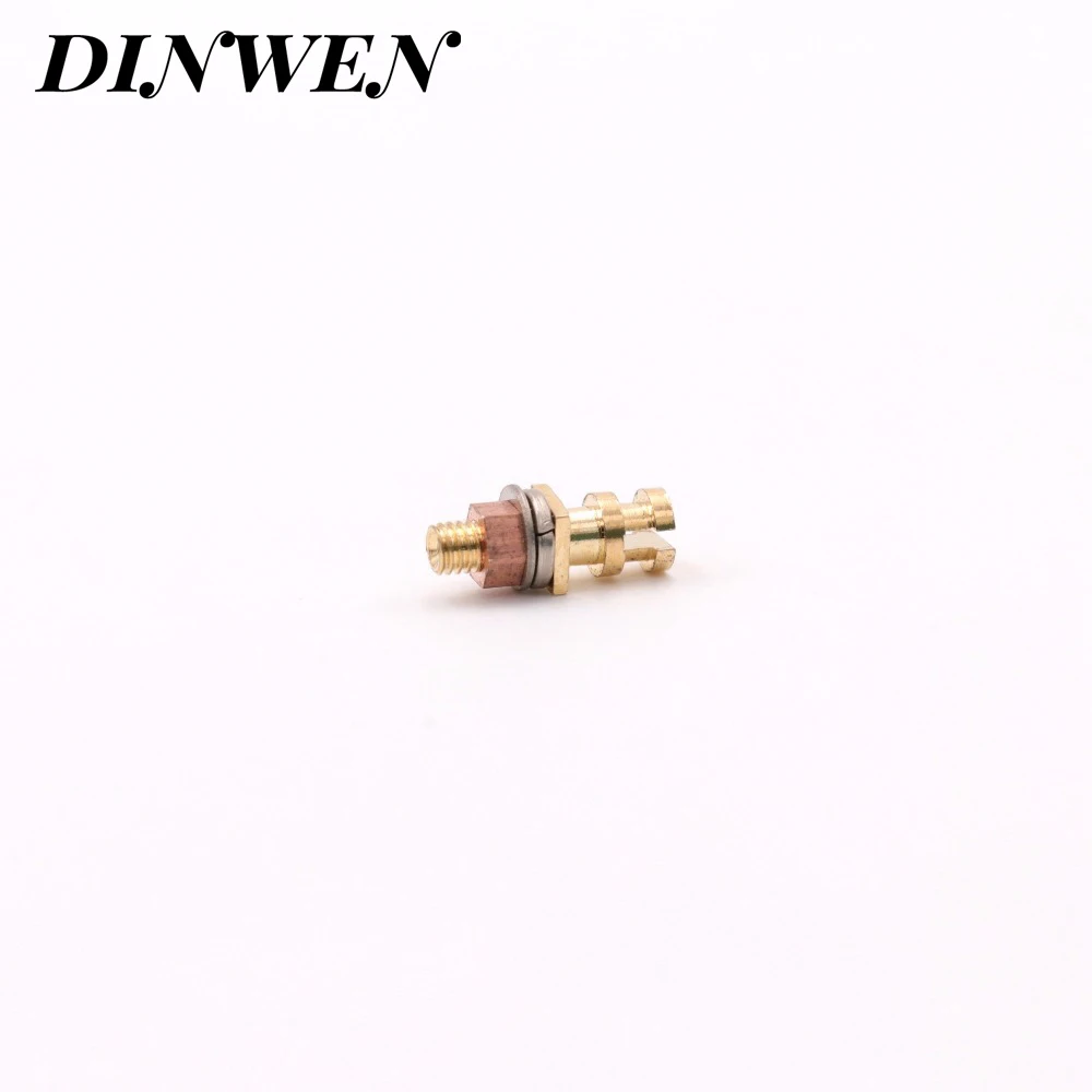 Позолоченный обработанный латунный наконечник клеммный для Hi Fi турельная плата