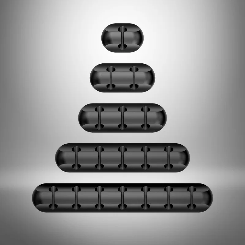 

USB Cable Organizer Wire Winder Silicone Tie Fixer Wire Management organizador Cord Clip Office Desktop Phone Cables holder