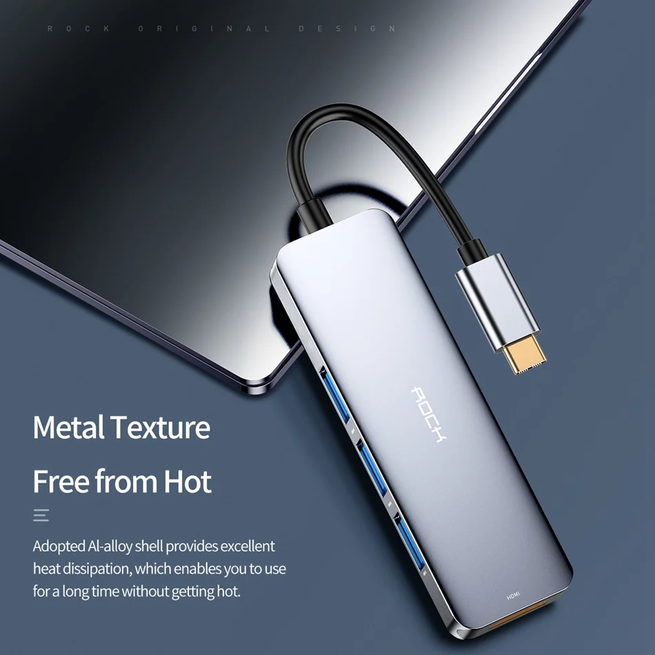 ROCK 4 в 1 станция dex для samsung S10 S9 Plus dex кабель usb type-C к HDMI 3 USB 3,0 адаптер портов для huawei mate 20 P30 Pro