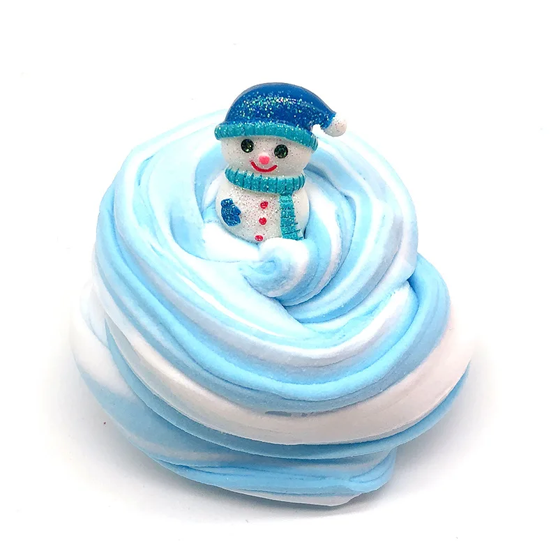 Детские Рождественские игрушки DIY пушистая глина мягкая светильник пластилин