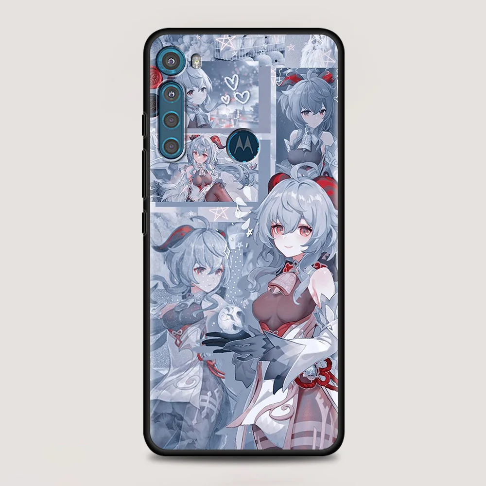 genshin impact anime for motorola one fusion case for moto g10 g9 g8 plus play power one g20 g30 g40 g50 g60 edge 20 phone shell free global shipping