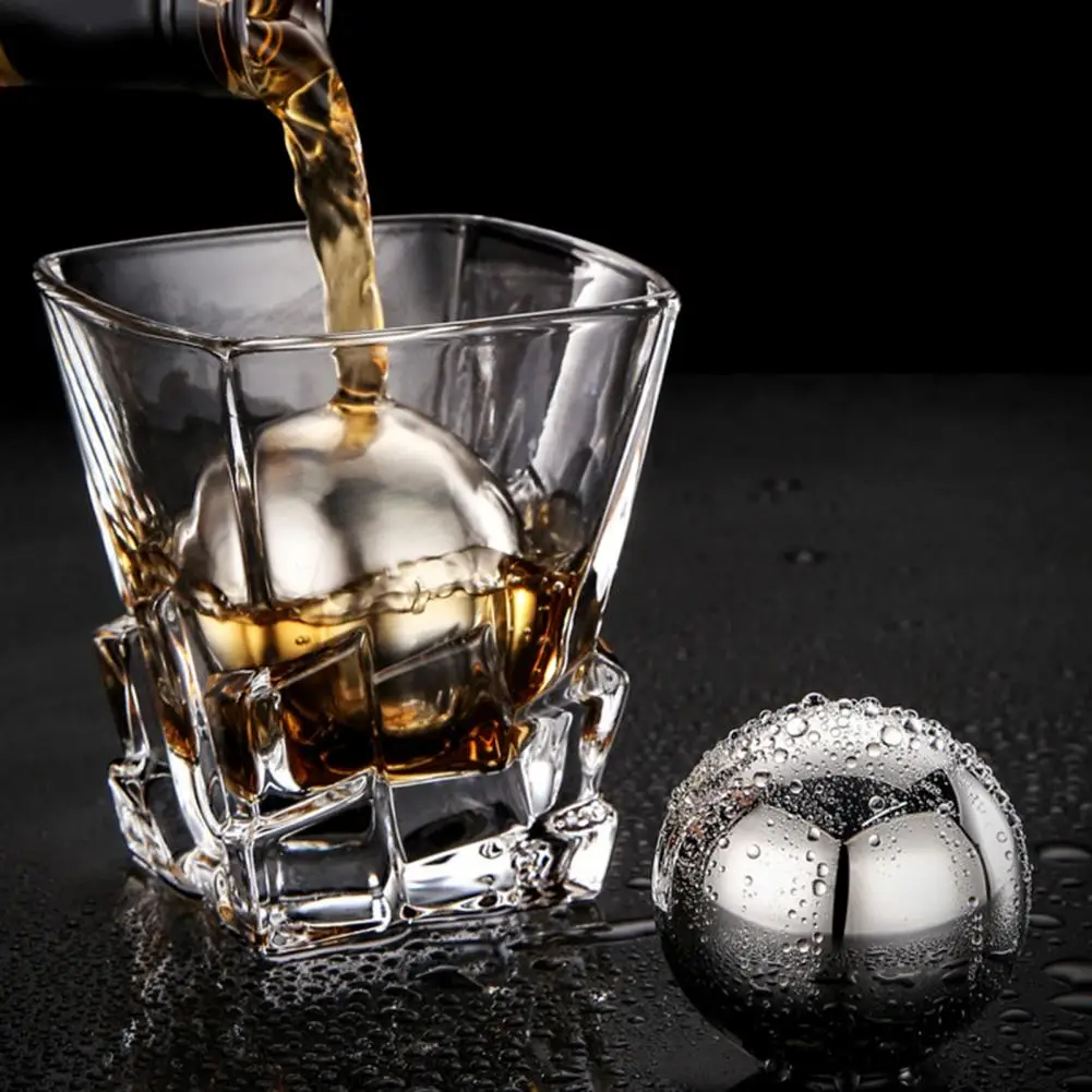 Хит продаж 80% 2 шт. кубик льда экологически чистый быстрое охлаждение нержавеющая