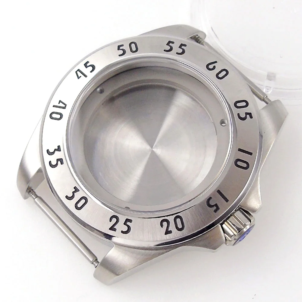 

Parnis 43mm Sapphire Glass Watch Case Parts 100m Waterproof For Miyota 8215 821A 8205 Mingzhu/DG 2813 3804 Steel Fix Bezel