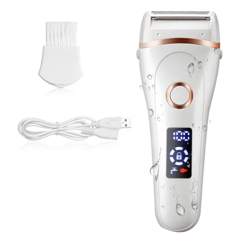 

Female USB Charging Epilator, Waterproof LCD Display Shaver, Electric Whole Body Epilator