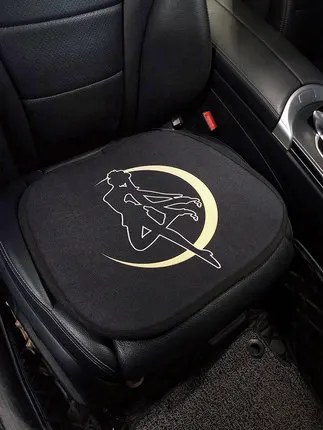 

Sailor Moon Car Cushion Without Backrest Summer Cool Pad Seat Cushion Cotton And Linen Breathable Cosplay COS Props Anime Adult