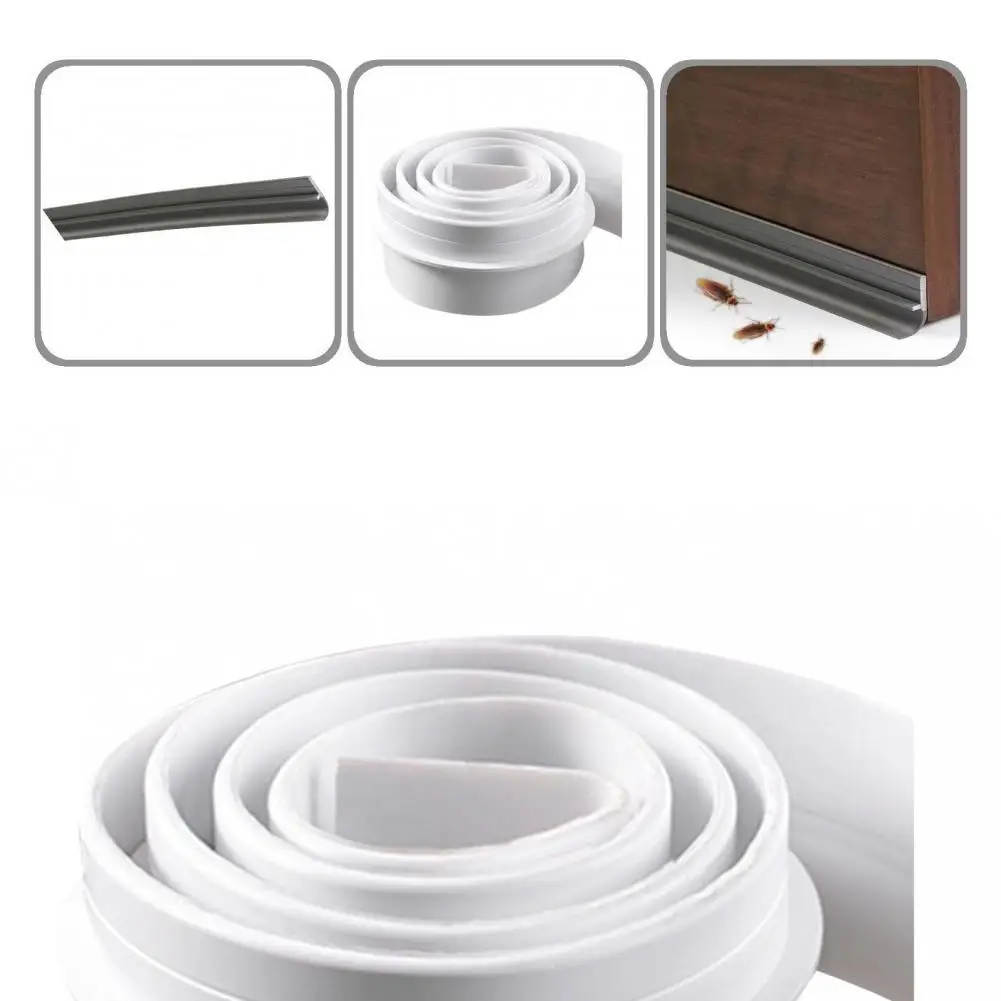 

Dustproof 3mm Thick Door Draft Stopper Bottom Seal Strip Weather Stripping for Basement Doors