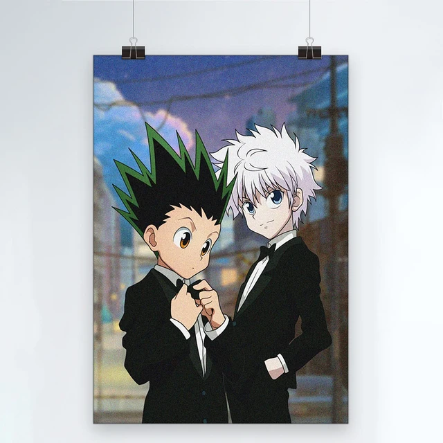 

Hunter Gon Freecss Poster Classic Japanese Anime Home Decor Comics Coated Prints Paper Wall Art Living Room Decorate Fans Gift