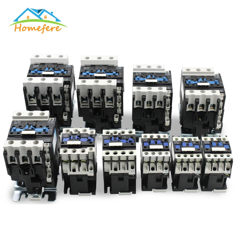 

CJX2-1801CJX2-1810 LC1 AC Contactor 18A 3 Phase 3-Pole NC Coil Voltage 380V 220V 50/60Hz Din Rail Mounted 3P+1NC