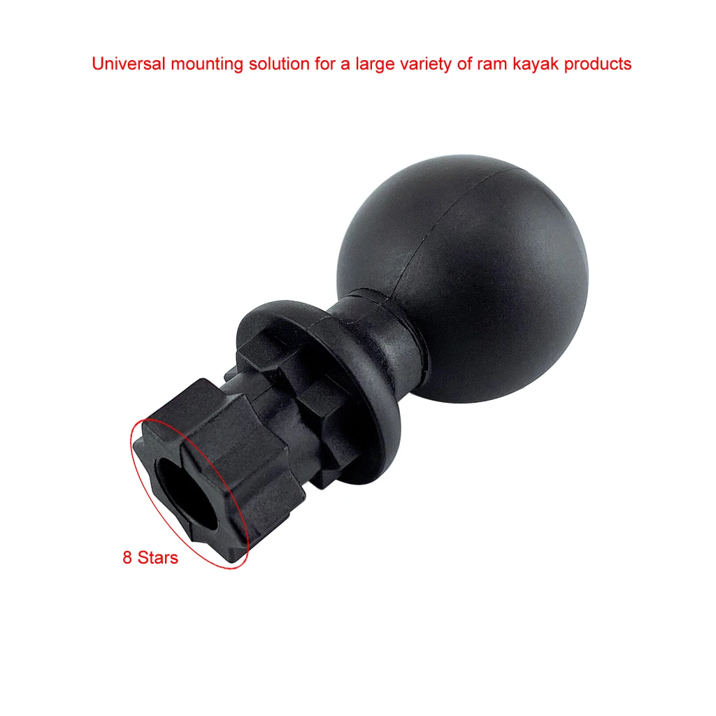 

4PCS Nylon Kayak Ram Mount Base Track Mounting Base for Ram Fishing Rod Rack Pole Holder Kayak Canoe Boat Sailboats Accessories