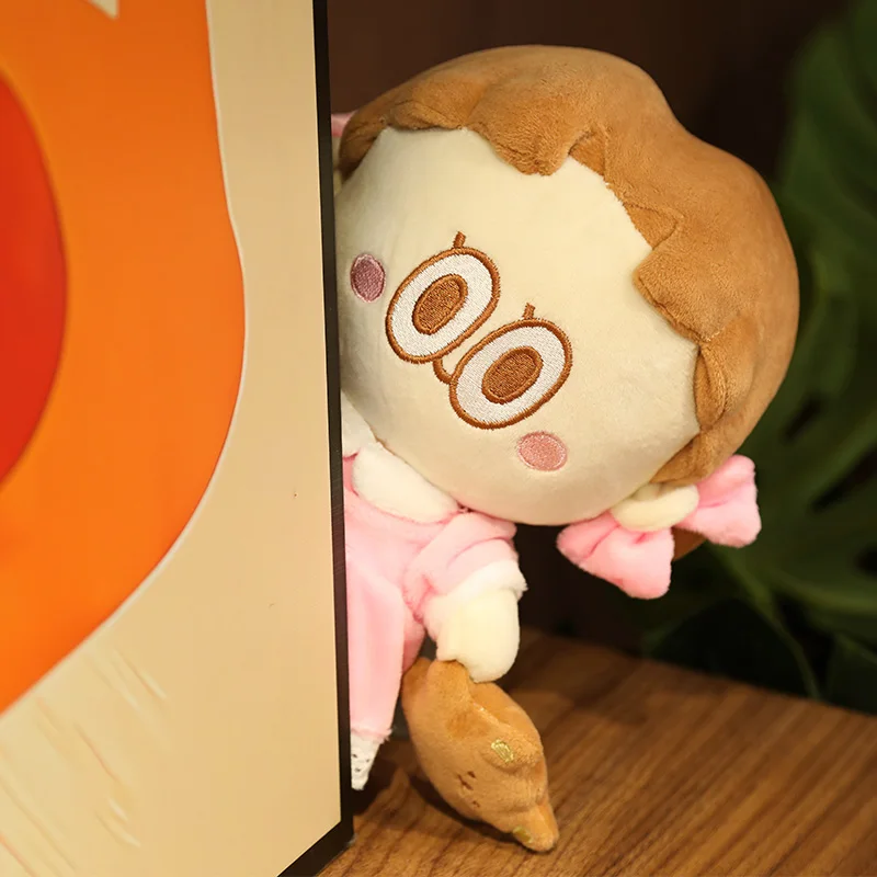 Lovely Leegong Cherry Girl Plush Toy Korean Anime Stuffed Soft Doll Plushie Fashion Birthday Christmas Gifts For Kids Baby | Игрушки и