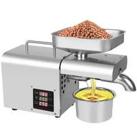 oil press sunflower oil cold oil press hydraulic fully automatic peanut oil press household stainless steel business equipment