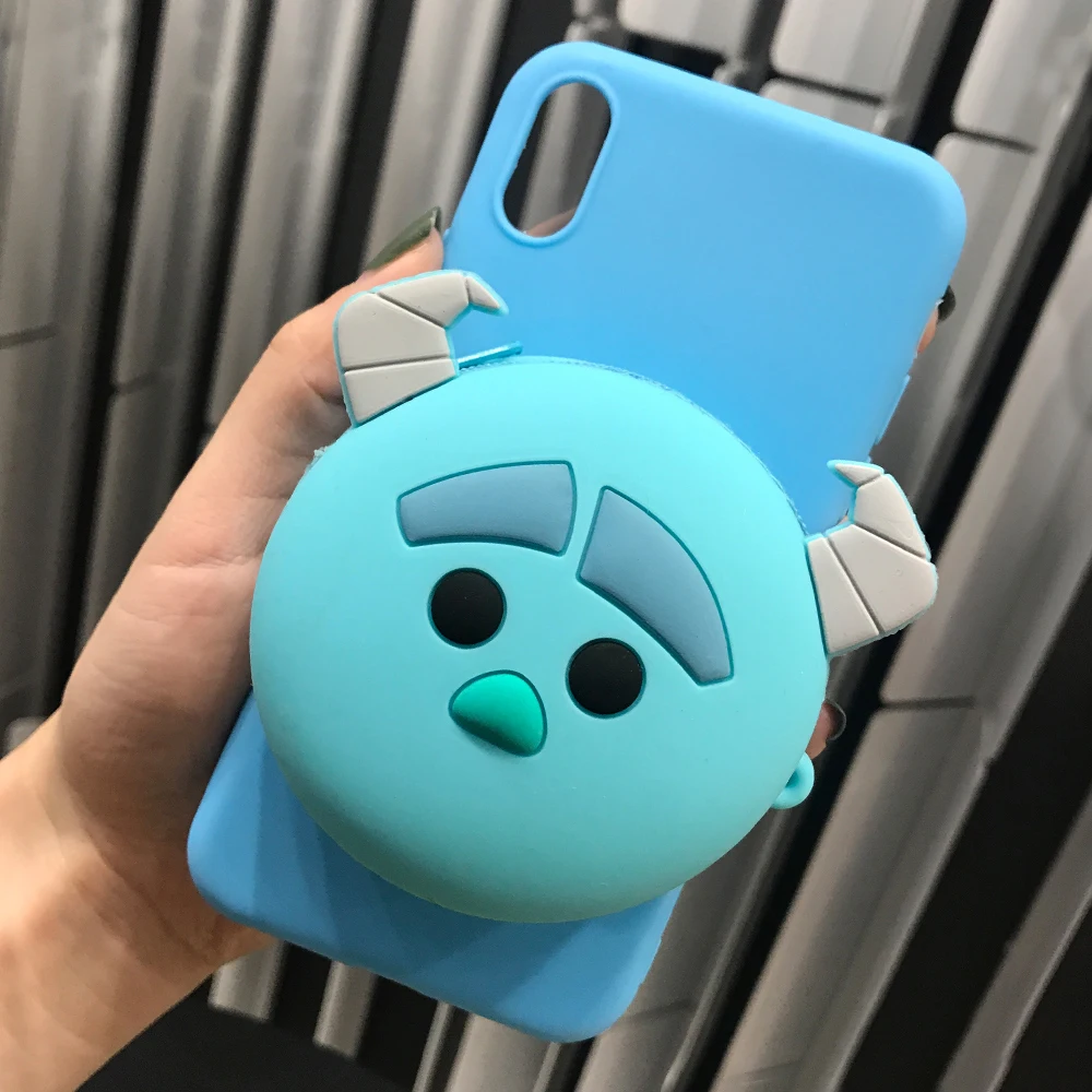 3D чехол, чехол для samsung J6 Plus/J4 Plus, силиконовый мультяшный кошелек для samsung J4 J6, чехол s, милый Ститч, Тоторо, единорог
