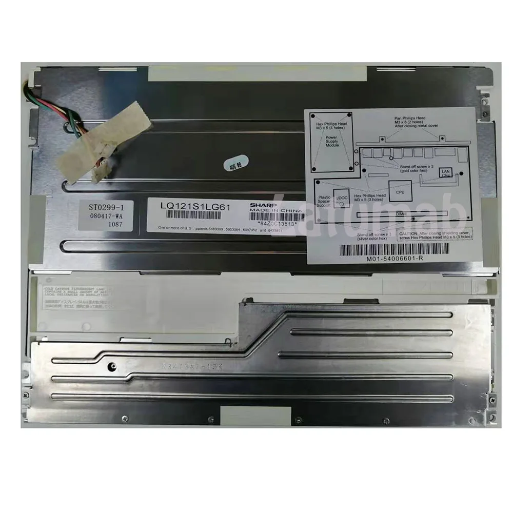 

Latumab Original 12.1 inch TFT LCD Screen for SHARP LQ121S1LG61 800*600 LCD display screen Replacement Industrial LCD PANEL