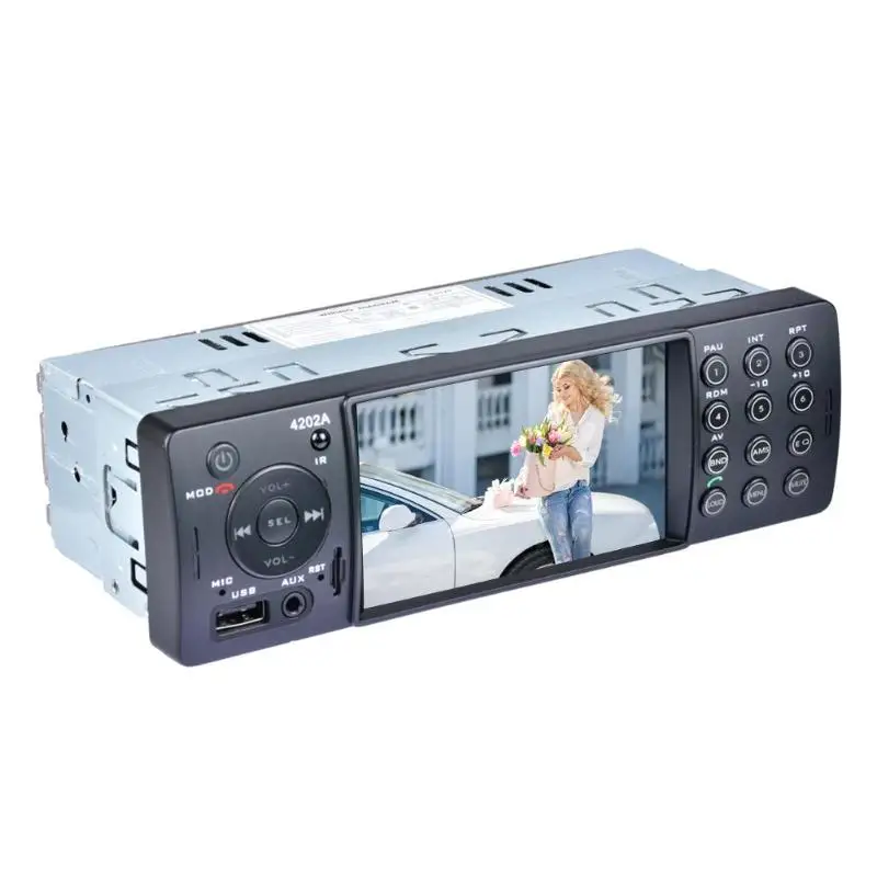 4202A 4 1 дюймов автомобильное радио Bluetooth MP5 плеер TF AUX USB цифровой медиаприемник