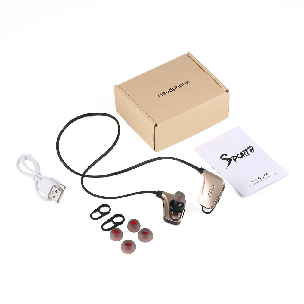 Легкие наушники CVC с защитой от пота и шумоподавлением беспроводные bluetooth со