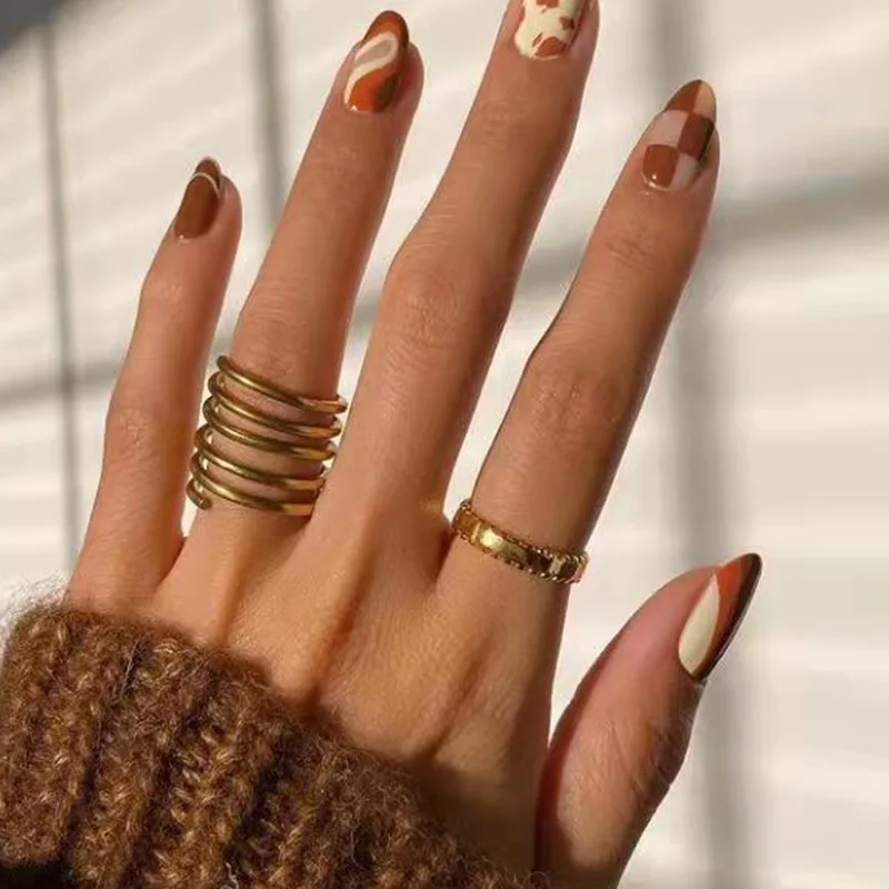 

High End PVD Gold Finish Multi-layer Spiral Statement Stainless Steel Rings Drop Shipping