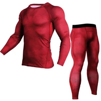 fitness clothes quic drying suit tights mens autumn and winter running gym compression clothes quick drying longsleeved clothes