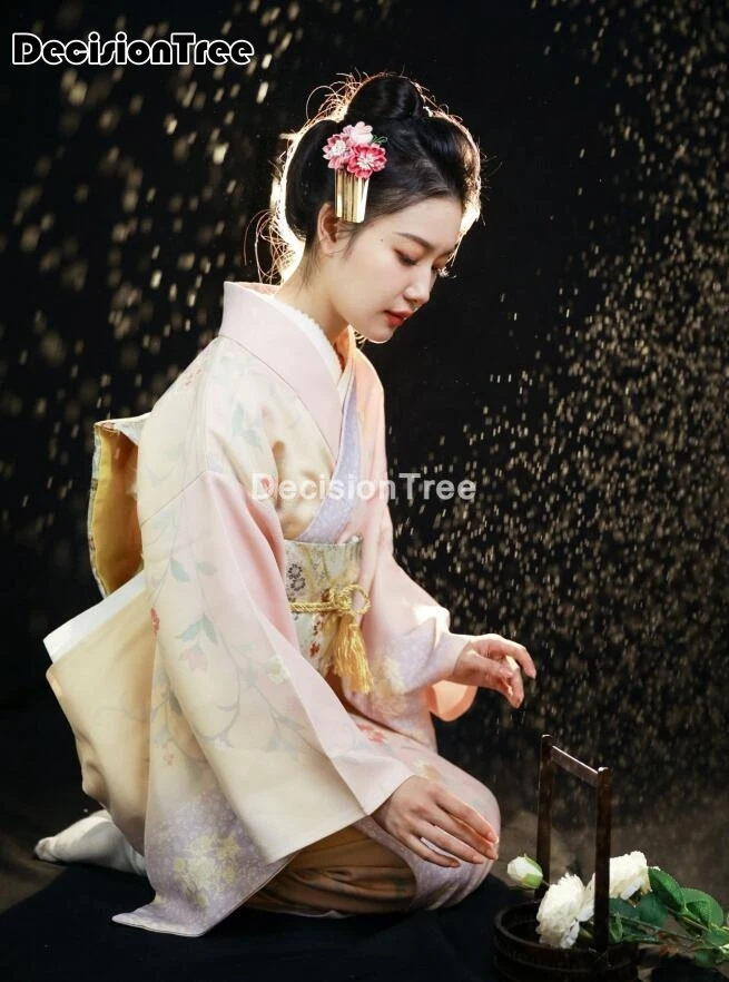 

2022 harajuku japanese samurai women kimono dress robe vintage daily geisha kimono robe women haori japanese geisha kimono