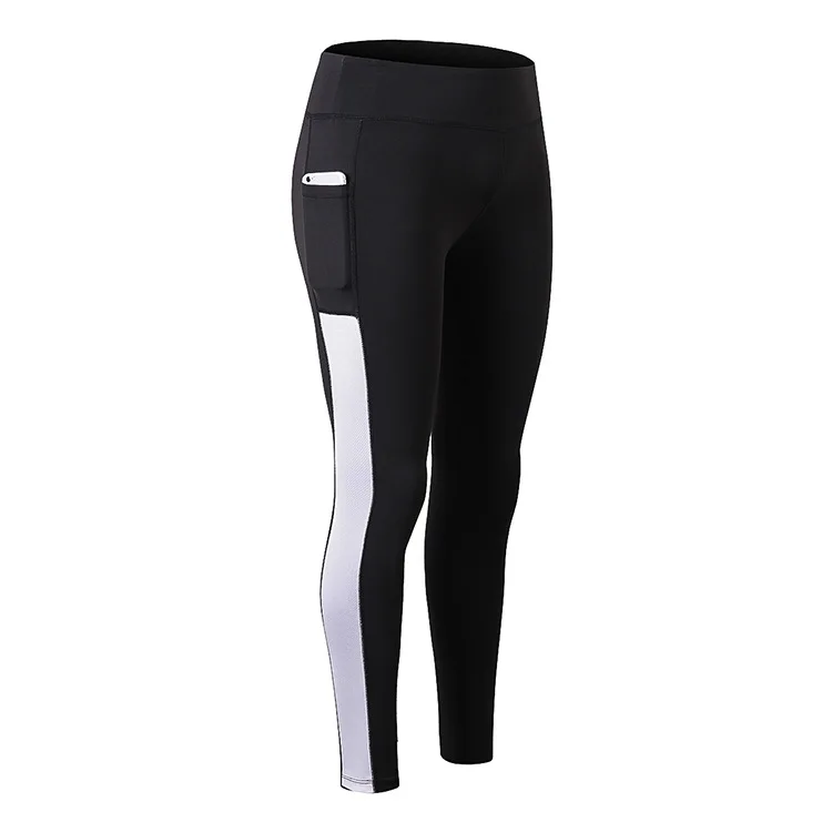 

JESSIC Women Yoga Capris High Elastic Fitness Leggings Slim Running Tights Sportswear Sports Pants Trousers Gym Clothing