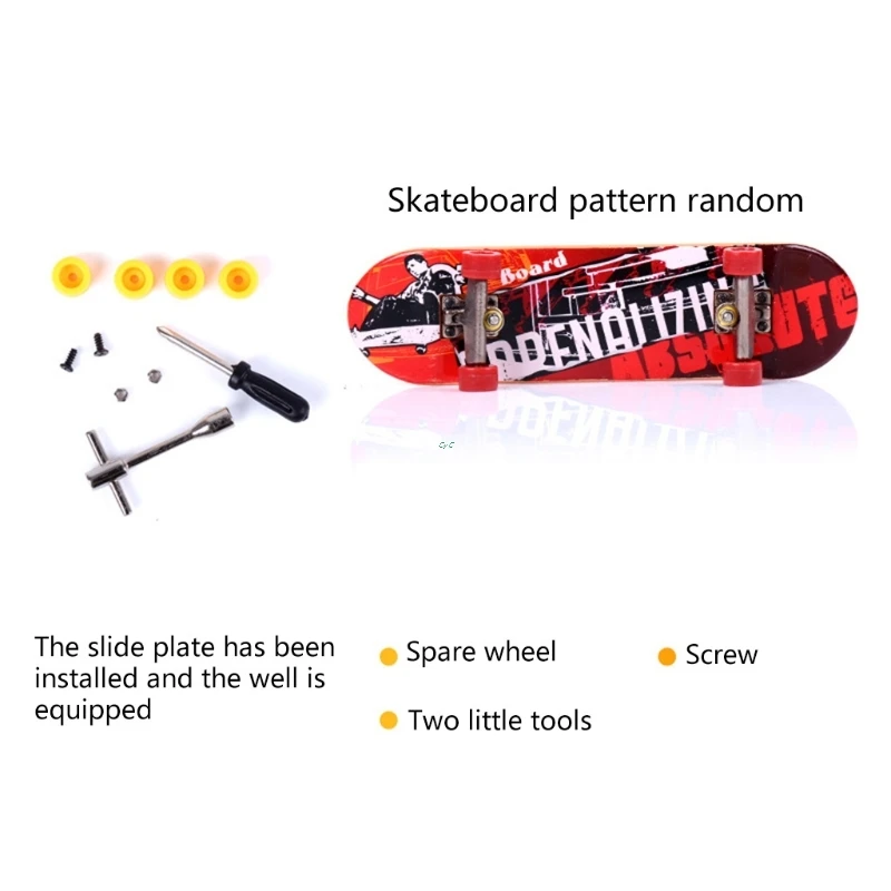 

Alloy Stand Plastic Mini Finger Boards Mini Skate Finger Skateboard Kids Boys' Toys