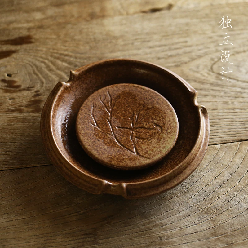 

Dry bubble table pot support handmade coarse pottery into kingfisher pot