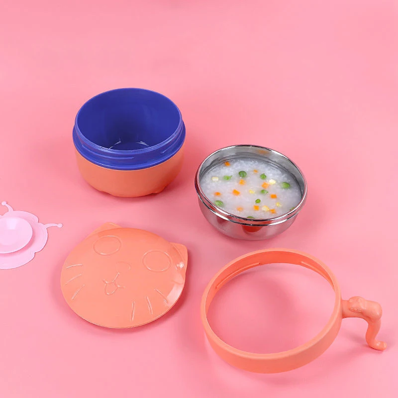 Посуда для кормления ребенка столовая тарелка из нержавеющей стали нескользящая